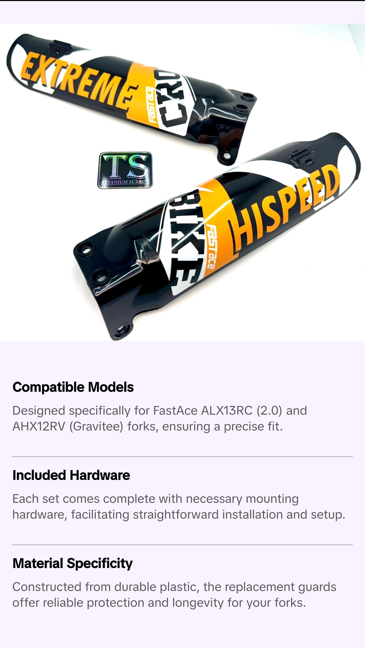 FastAce Fork Plastic Replacement Guards