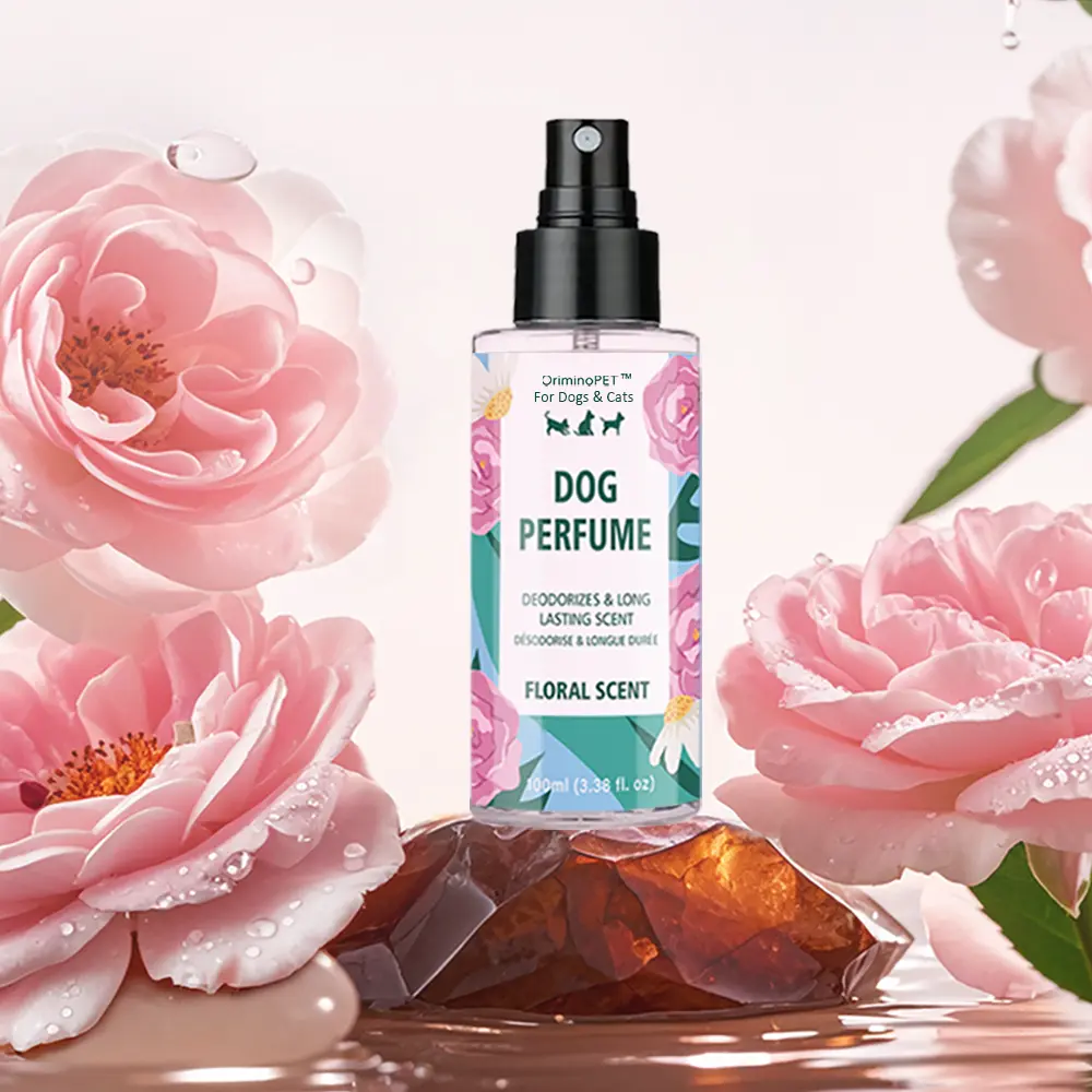 ORIMINOPET Dog Natural Deodorant Floral Spray - 3.38 oz Long-Lasting Odor Control Dog Grooming Deodorizing Sprays & Colognes