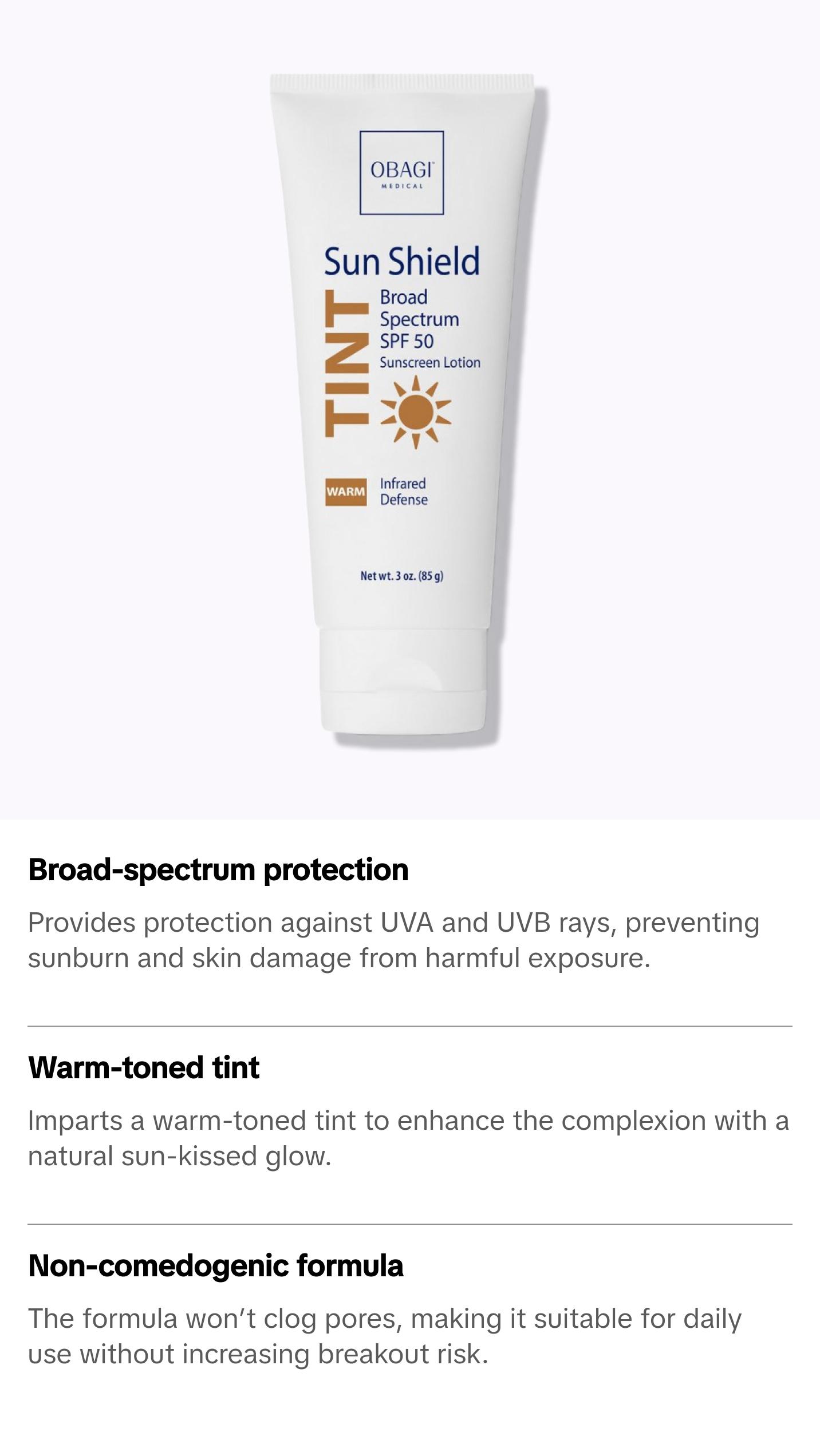 Obagi Sun Shield Tint Broad Spectrum SPF 50 Warm