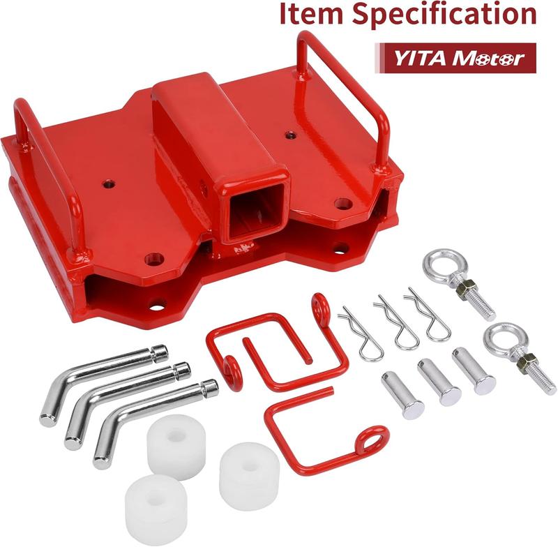 YITAMOTOR 2'' Forklift Trailer Hitch Receiver for Dual Pallet Forks, 6500lbs Towing Capacity Forklift Tow Hitch Attachment Adapter for 2'' Class III & IV Inserts YITAMOTOR 2'' Forklift Trailer Hitch Receiver for Dual Pallet Forks, 6500lbs Towing Capacity Forklift Tow Hitch Attachment Adapter for 2'' Class III & IV Inserts