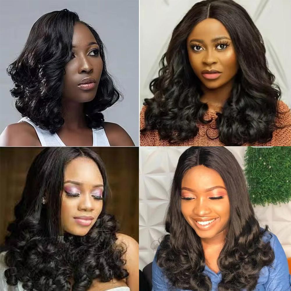 [Free Upgraded 7x6 Lace] Menglle Hair Blow Out 250% Density Bouncy Wave 7x6 Pre Cut Lace Front Wig Spiral Curl Gluess Human Hair Wigs With Middle Part 90s Style#springfresh#TikTokShopJumpstartSale