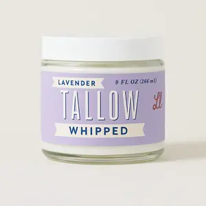 Lavender Whipped Tallow Moisturizer | Natural Beef Tallow Lotion | Calming, Preservative-Free Skincare by Lady May Tallow