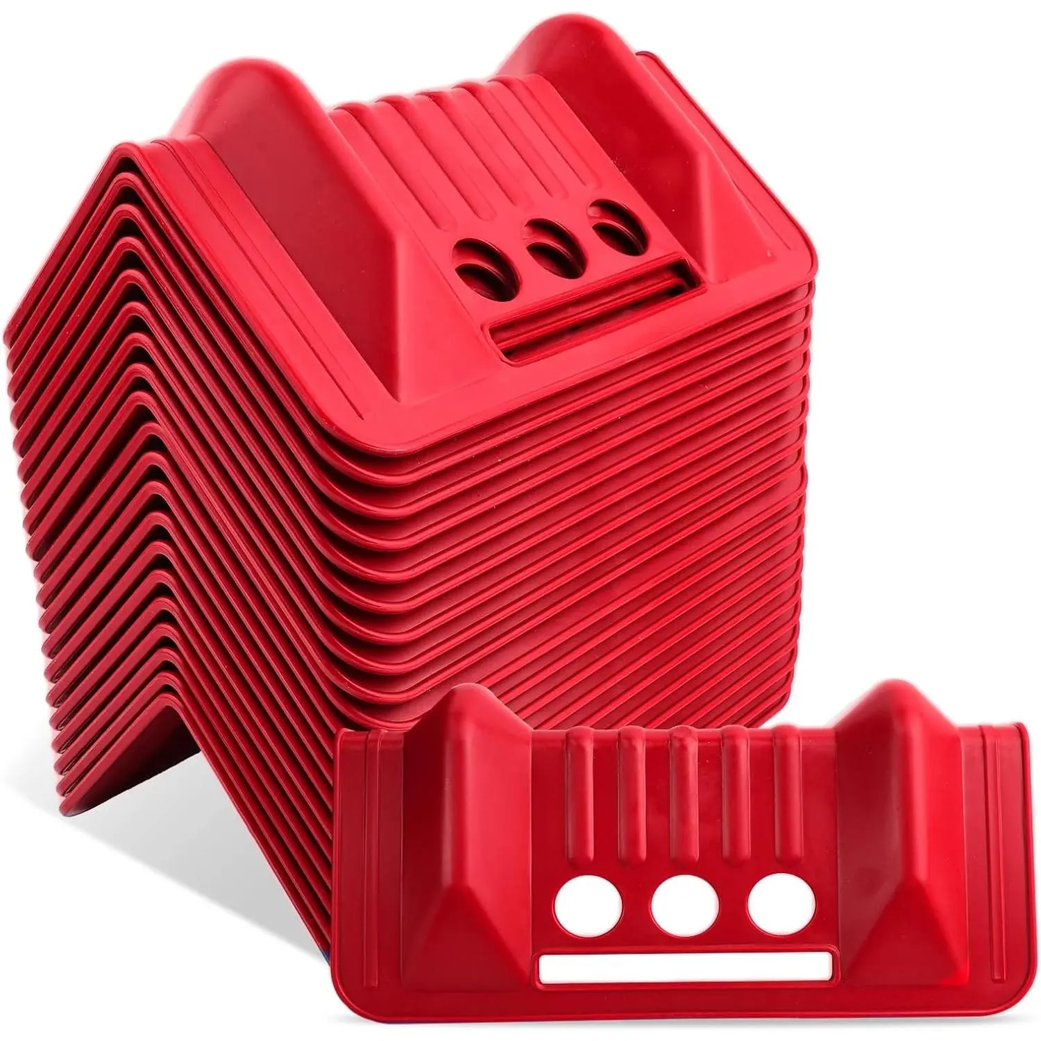 20 Pack Corner Edge Protectors for Cargo Loads, Heavy Duty Tiedown Corner Protector Flatbed Edge Corner Protector Holder Edge Protectors for Pallets,Trailer,