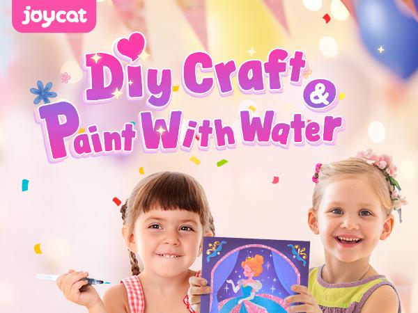 JoyCat Paint with Water Coloring Books, Art & Craft Activity, No Mess Art for Kids, Craft Kits & Supplies, DIY Creative Activity, Birthday & Holiday Gifts for Girls & Boys