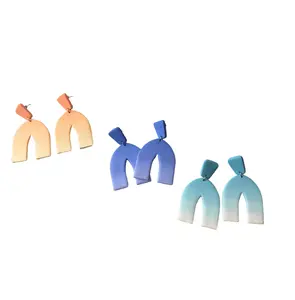 Horizon Arch Polymer Clay Earrings