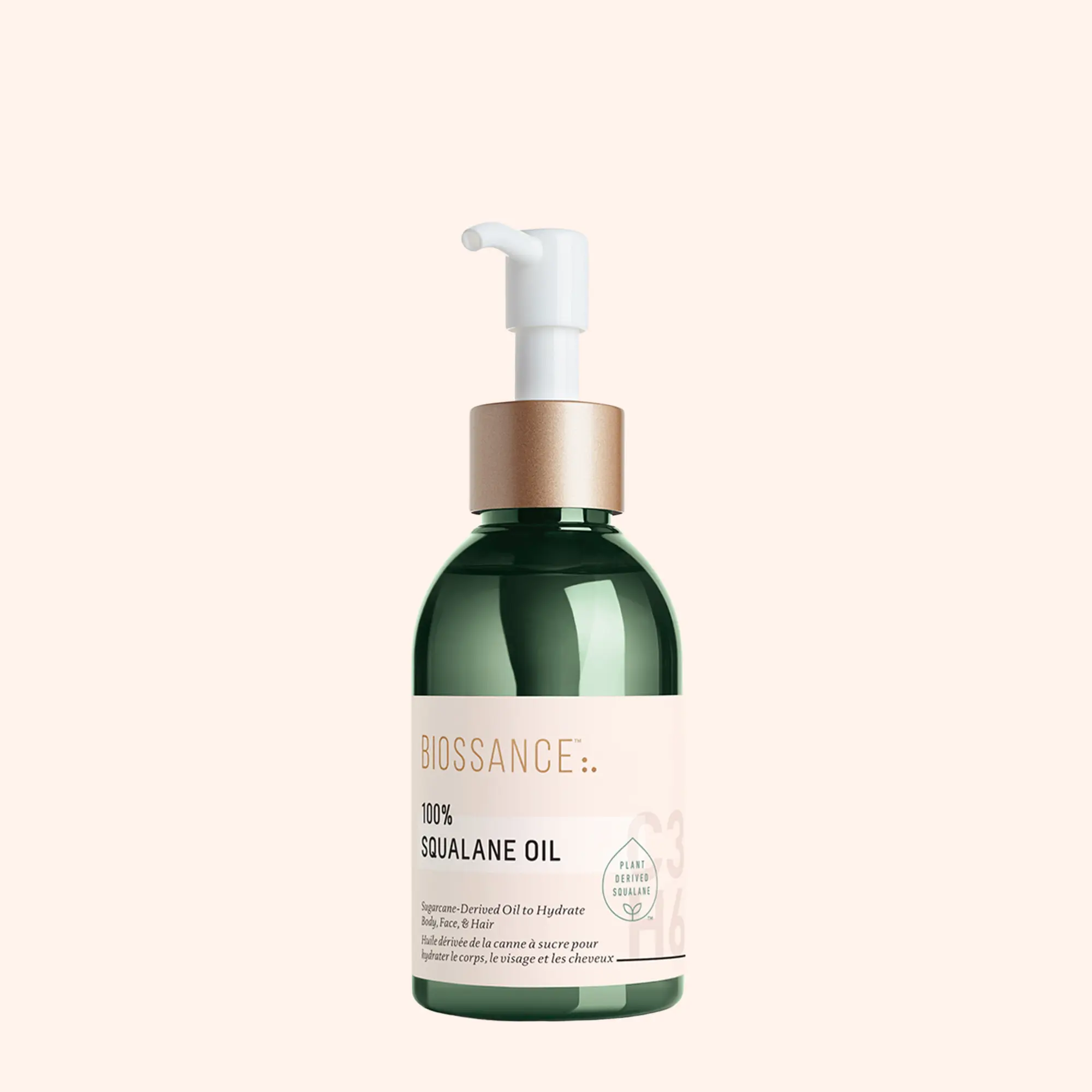 Biossance 100% Squalane Oil - Sustainable, Vegan Face Oil & Body Oil - Hydrating, Fast-Absorbing Moisturizer - Ideal for Oily Skin, Face, Hair - Organic Sugarcane-Derived Squalane