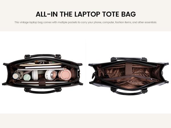 【New Year Gift】LOVEVOOK Laptop Bag for Women, 15.6-17.3 inch Vegan Leather Laptop Tote Bag Large Capacity Vintage Leather Work Bags for Women Computer Bag Office Briefcase Handbag. Durable. TikTokShopHolidayHaul 【New Year Gift】LOVEVOOK Laptop Bag for Women, 15.6-17.3 inch Vegan Leather Laptop Tote Bag Large Capacity Vintage Leather Work Bags for Women Computer Bag Office Briefcase Handbag. Durable. TikTokShopHolidayHaul