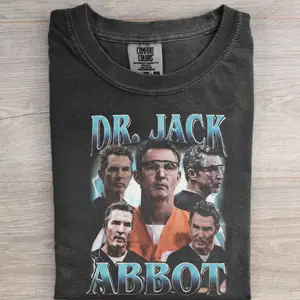 Vintage 90s Retro Dr. Jack Abbot Doctor Graphic T-Shirt – Unisex Classic Sweatshirt, Medical TV Show Inspired Tee, Dr. Jack Abbot Shirt, Retro Doctor Apparel, 90s Style Unisex Tee