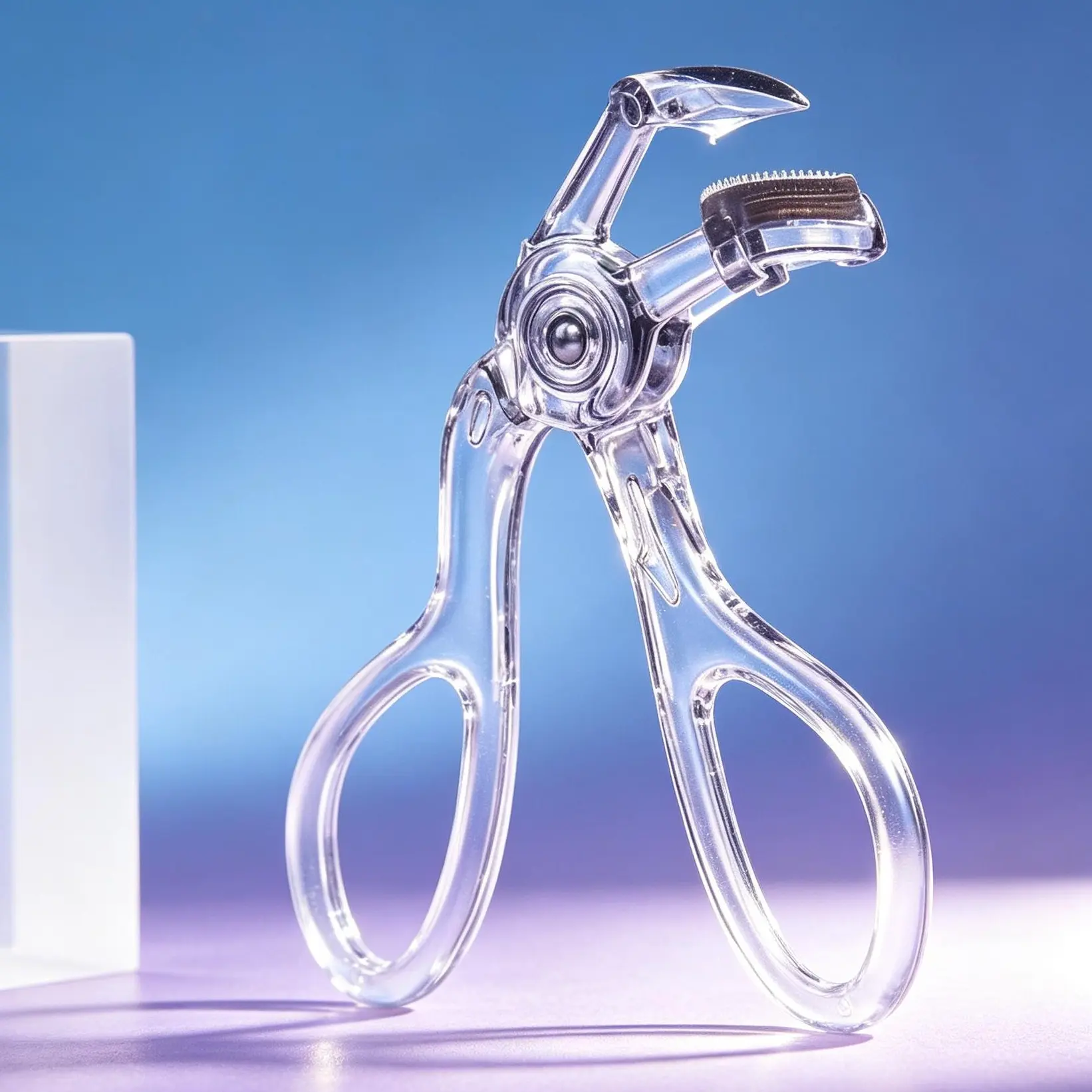 Clear Transparent Eyelash Curler for Travel, Mini Lash Curler Designed for Hooded Eyelid, Ideal for Round Eyes, Straight Stubborn Lashes, Compatible With Lash Clusters, Made for Asians, Unisex Tool for Men, Gentle Structure Avoids Ripping Lashes