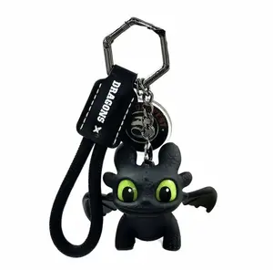 Night FuryDragon Keychain,Valentine Party Favor Toys2026, Glow in the Dark Mini Dragon, Pendantwith Moving Wings ,Trendy Bag Charm carOrnament Kevchain, Gift Birthday Peripheral