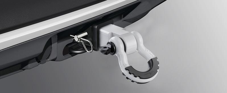 Nilight Shackle Hitch Receiver 2Inch 45000 LBs Breaking Strength 3/4" D Ring Shackle w/Trailer Hitch Pin Heavy Duty Solid Recovery Towing Kit for Trucks Jeeps Off-Road White Suv