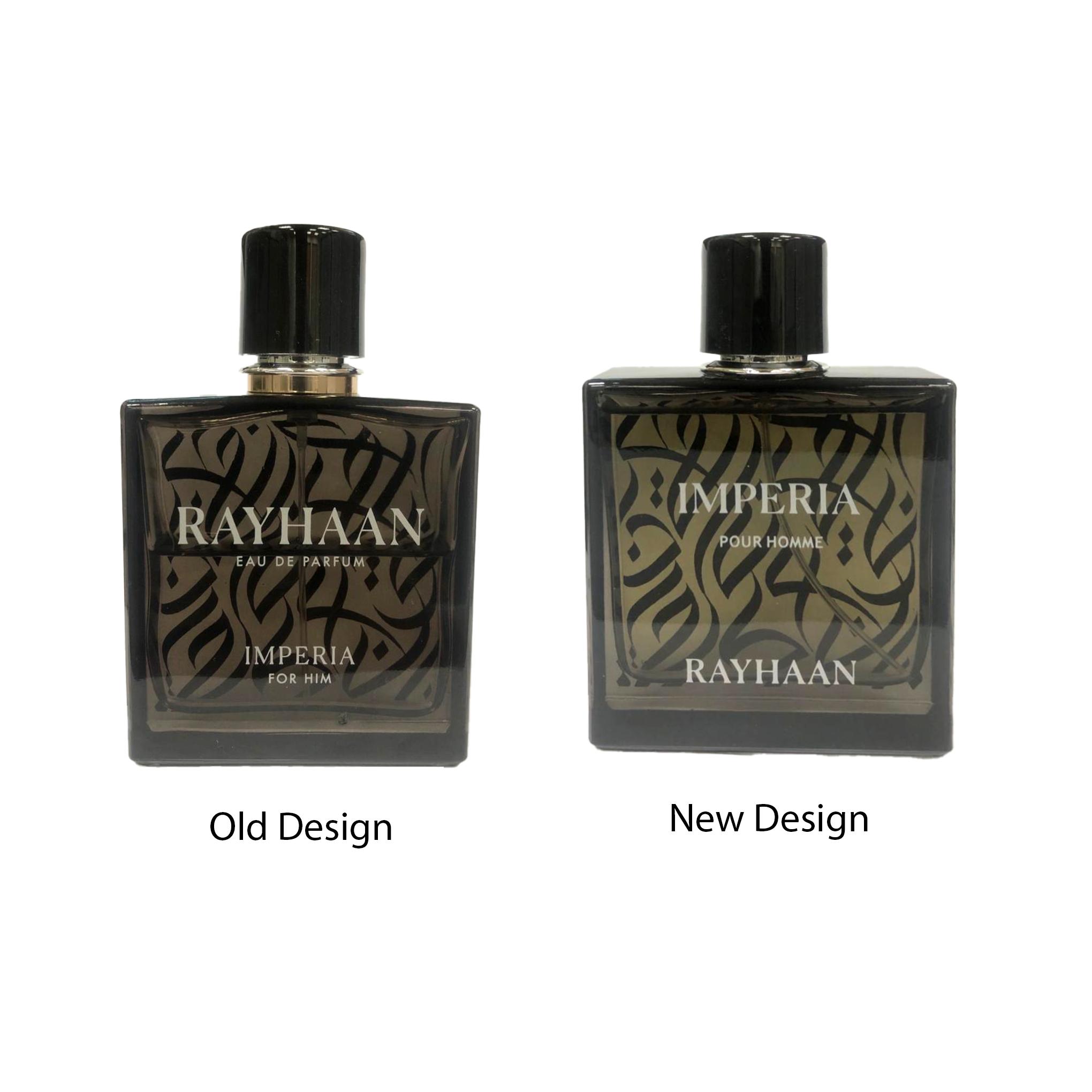 Rayhaan Imperia Eau de Parfum Spray for Men, 3.4 Ounce
