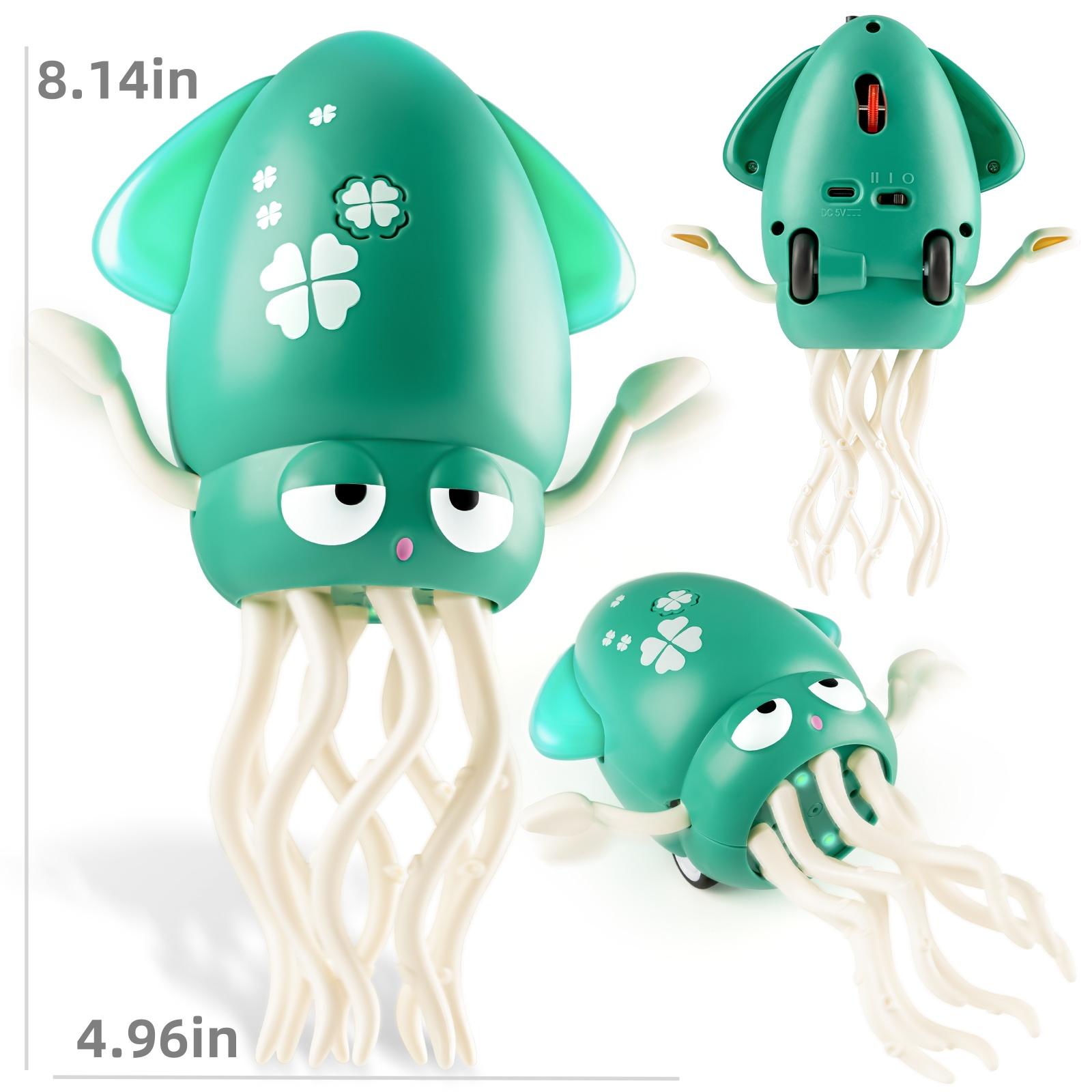 Dancing Octopus Toy with Lights & Music, Crawling & Standing Squid Toy