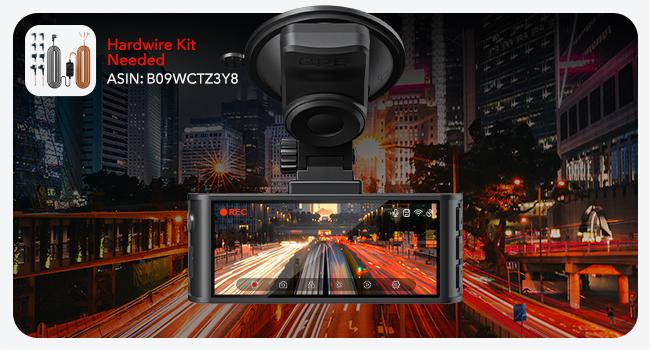 REDTIGER F7NP 4K Front Rear Dash Cam with Double-4 Fuses Free 32GB Card 3.16" IPS Screen Night Vision 170° Wide Angle WDR GPS DVR for Auto Vehicle Holiday Haul