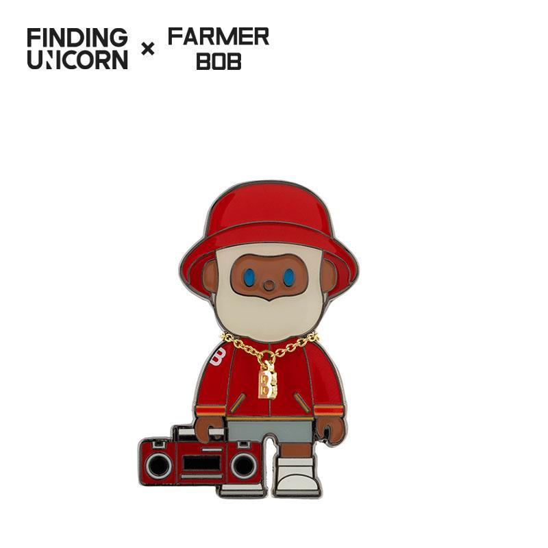【 Gift Only】[FINDING UNICORN] FARMER BOB Retro Replay Series Badge Cute Figures Desktop Ornament Collectible Toys Birthday Gifts