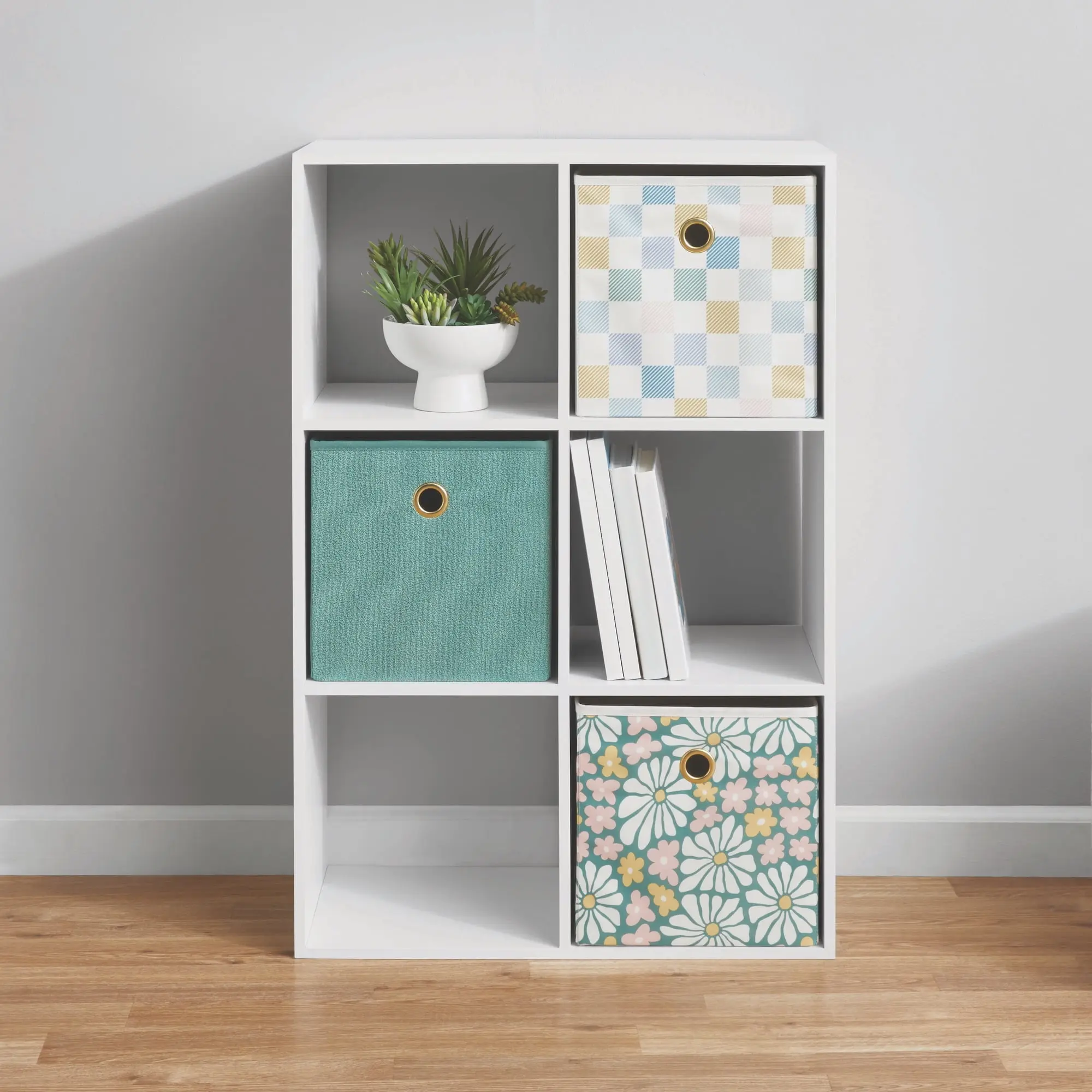 Mainstays 6 Cube Storage Organizer, White Mainstays 6 Cube Storage Organizer, White