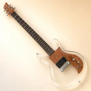 Acrylic Guitar, Acrylic Body, Rosewood Fretboard, Emg Pickups, 24 Frets,Chrome-plated hardware