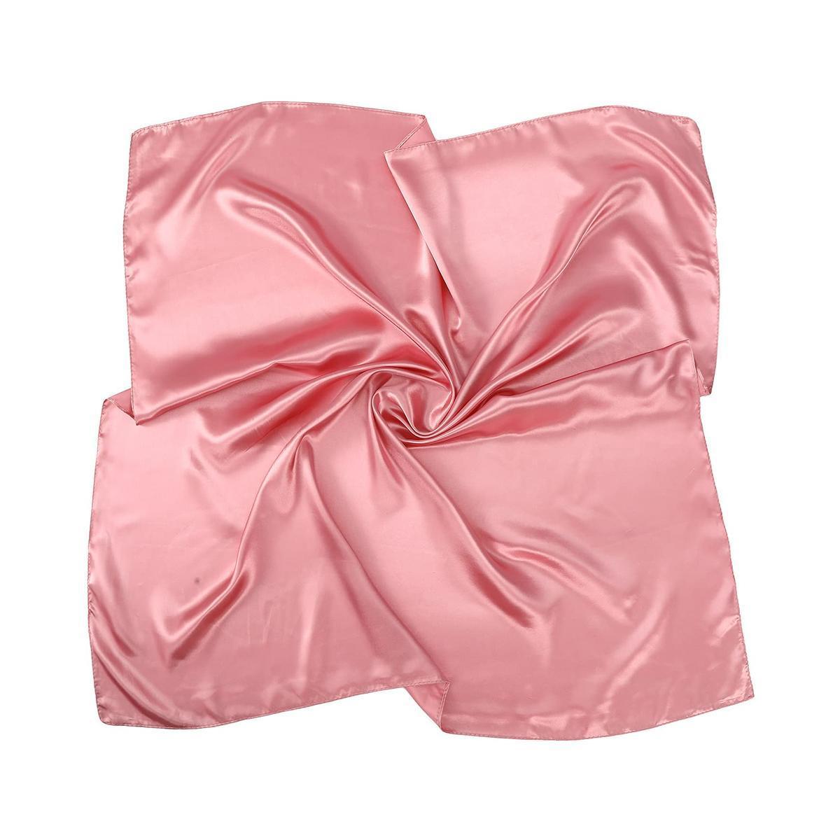 AWAYTR 3PCS 35” Large Square Head Scarf Fashion Hair Scarves Bandana Scarf Headscarf Women's Silk Feeling Scarf Head Wrap