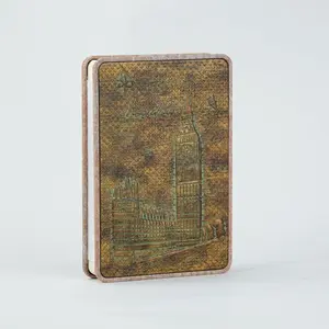Vintage Embossed Travel Notebook 3D Big Ben Design