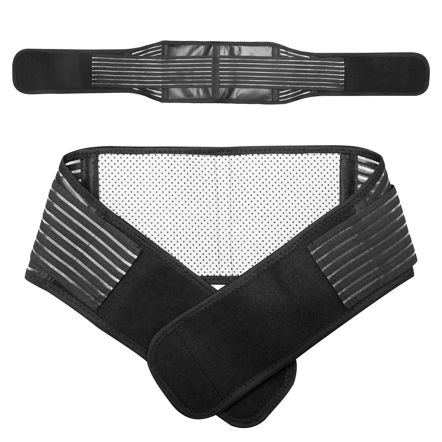 Self-Heating Back Brace with Tourmaline Magnets, Adjustable Neoprene Waist Belt for Lower Back Pain Relief for Men and Women, Back Belt, Back Pain Relief Products, Invisible Back Brace, Work, Support, Nylon, Drivers, Elastic, Standard, Boosting Recovery