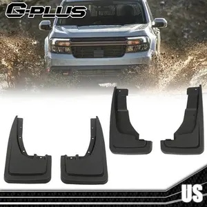 Black Full Set of 4 Pieces New Fits 2022-25 Ford Maverick Mud Flaps Splash Guard