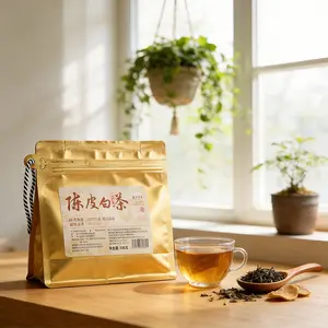 Tangerine Peel White Tea – Premium Aged Citrus-Infused Tea Bags - 100% Handmade Eco-conscious Bags No Sugar No Caffeine No Gluten