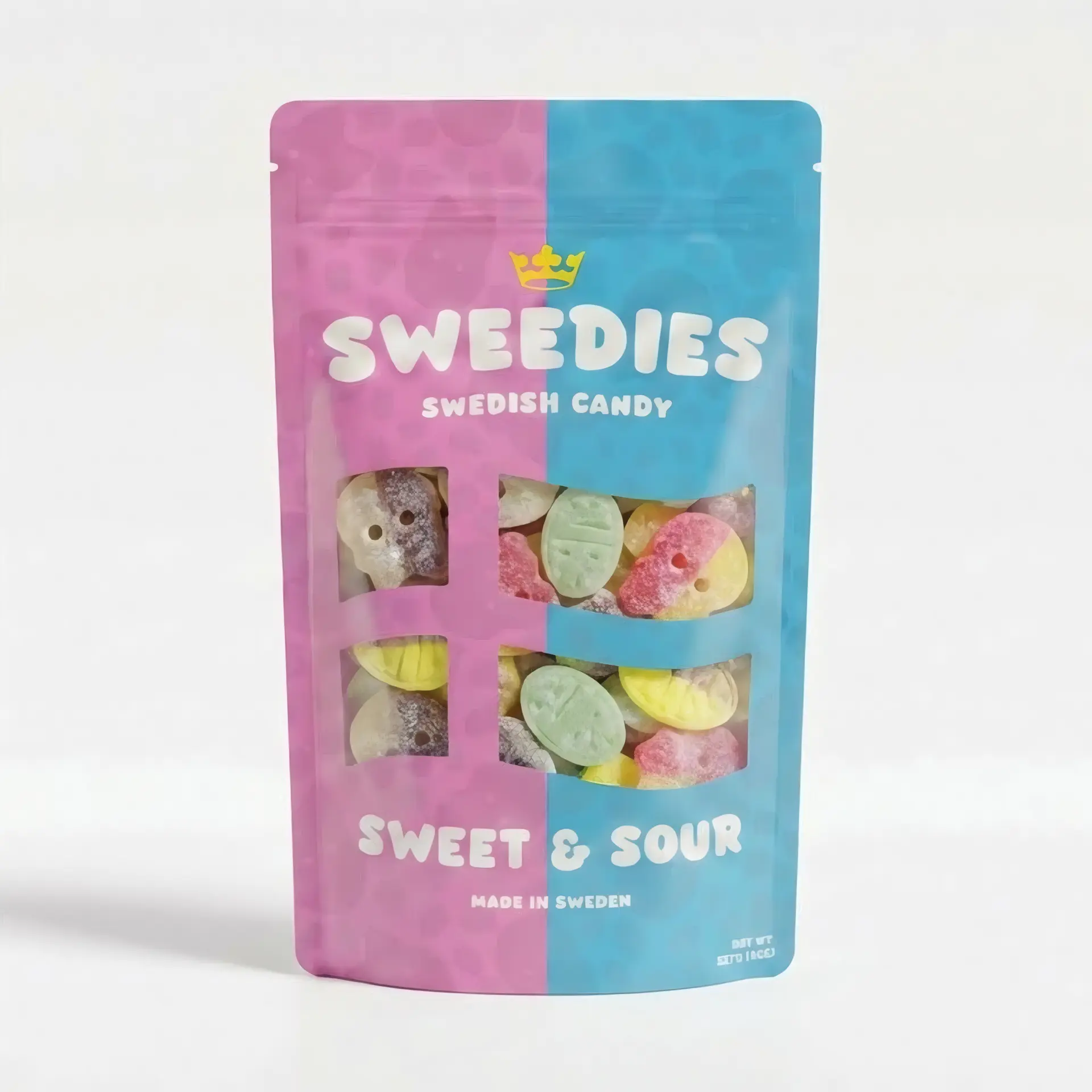 Sweedies Swedish Candy - 8oz Mix - 3 Flavors: Sweet & Sour, Sweet, Sour