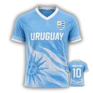 [Custom Name & Number] Uruguay Football Fan Jersey, Haiti National Team Inspired Graphic Jersey, Haiti Flag Soccer Supporter Jersey, Caribbean Streetwear Football Jersey, Haiti Soccer Fan Graphic Tee, Retro Haiti Football Shirt, Soccer Jersey