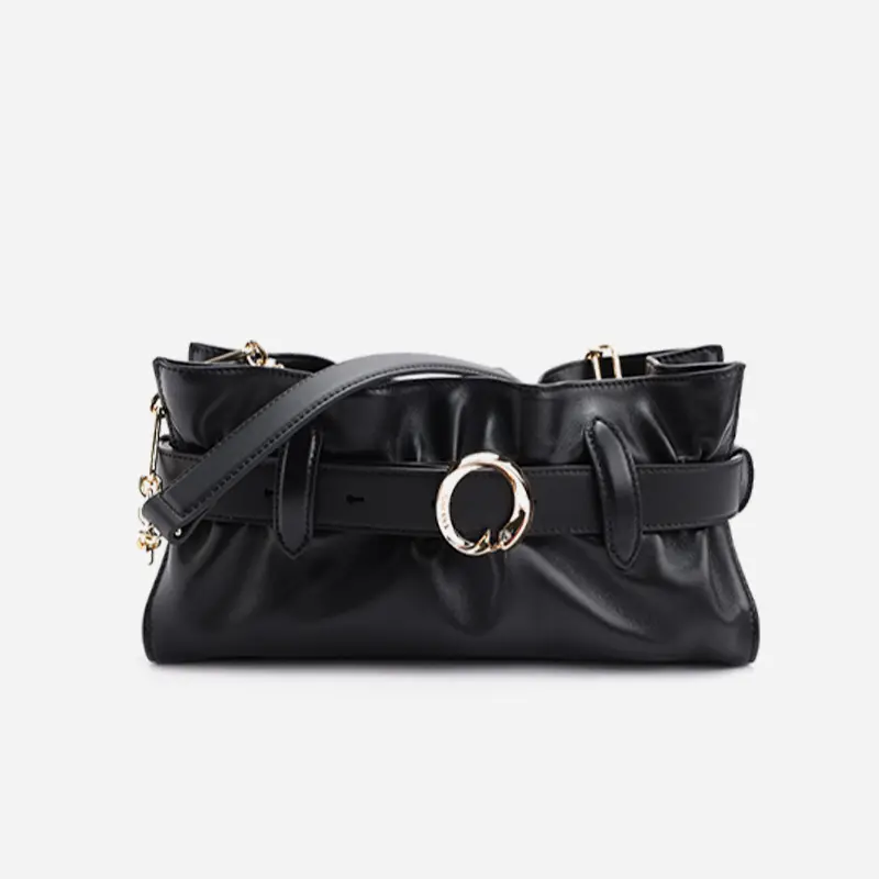 Women's Genuine Sheepskin Casual Crossbody Bag - Fashionable Design Handbag Shoulder Bag