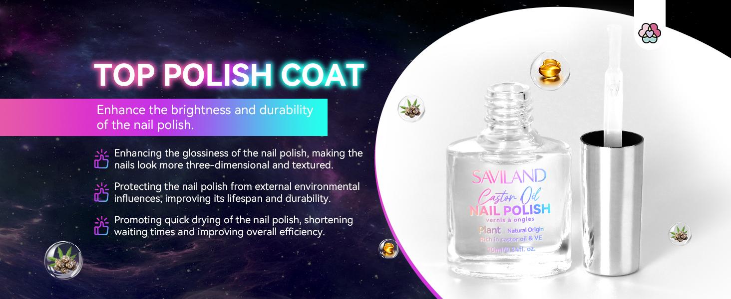 SAVILAND Glow-in-the-Dark Nail Polish Set: 12 Luminous Neon Vegan Shades Base & Top Coat Quick-Dry Formula Perfect for Salon Home DIY & Nail Art(All kits include a base coat and top coat for nail polish)