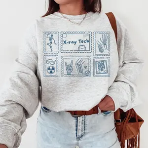 Xray Tech Vintage Stamp  T-Shirt, Sweatshirt, Radiology X-Ray Sweater, Rad Technologist Department, Gift for Health Student, CT MRI Crewneck