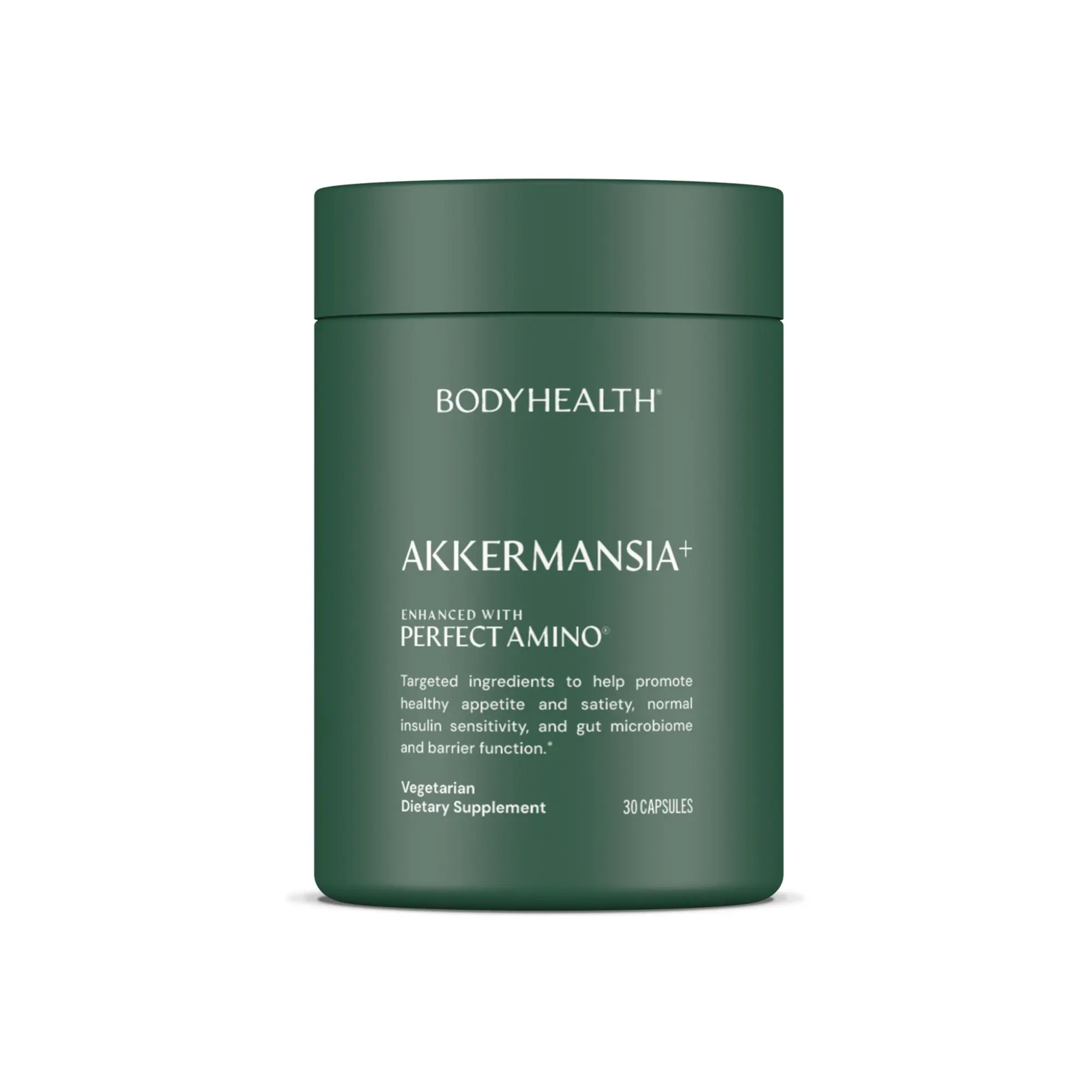 BODYHEALTH Akkermansia+ Probiotic Gut Support Supplement - 30 Delayed-Release Capsules for Metabolic Efficiency, Sugar-Free, Gluten-Free Dietary Healthcare Supplement