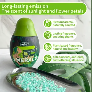 2 pcs Wash Laundry Scent Booster Beads -  200g Quiet Lavender + 200g Emerald Spring - Carefrom Nature Cozy In Detergent Fragrance