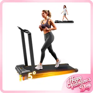 【HappyValentine's Day】BestGod Incline Treadmills Home with Foldable Handle Bar, Under Desk Treadmill, Shock-Absorbing Quiet Walking Pad, Exercise Equipment with Remote Control, 330 lbs Capacity, with LED Display, T1 Pro Smart