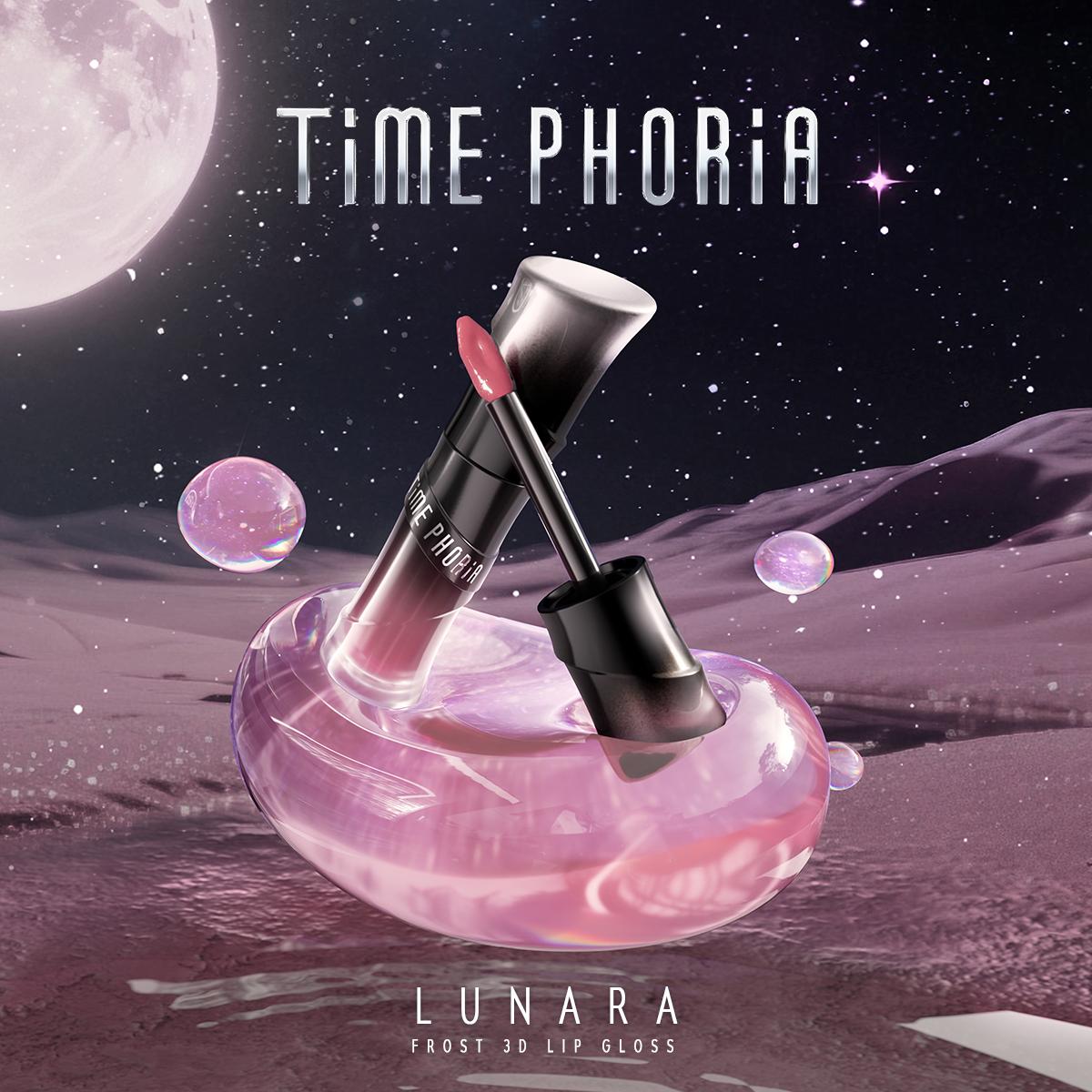 [TIMEPHORIA NEW LAUNCH !] LUNARA FROST 3D LIP GLOSS - Futuristic 3D Effect, Vibrant Pink, Stellar Collection, Perfect for Bold and Trendy Looks