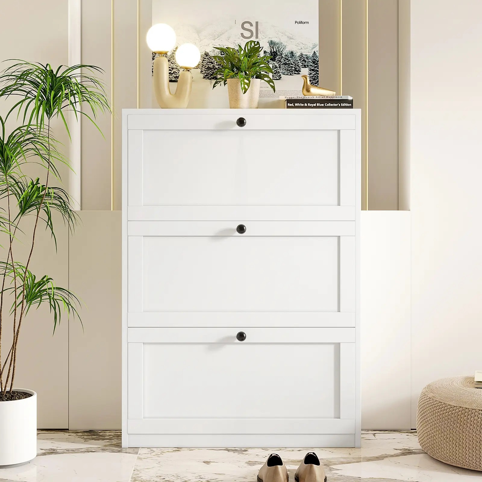 VOWNER Shoes Cabinet for Entryway, shoe rack organizer for Hallway, Living Room,Bedroom Organiser tiktokshopbacktoschool