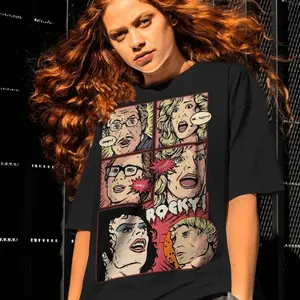 Rocky Horror Inspired 70s Retro Movie Shirt, Vintage Cult Film Fan Graphic Tee, Unisex T-Shirt Sweatshirt Hoodie R7Q