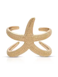 Ettika Starfish Hug Cuff with Textured Design and Unique Shape