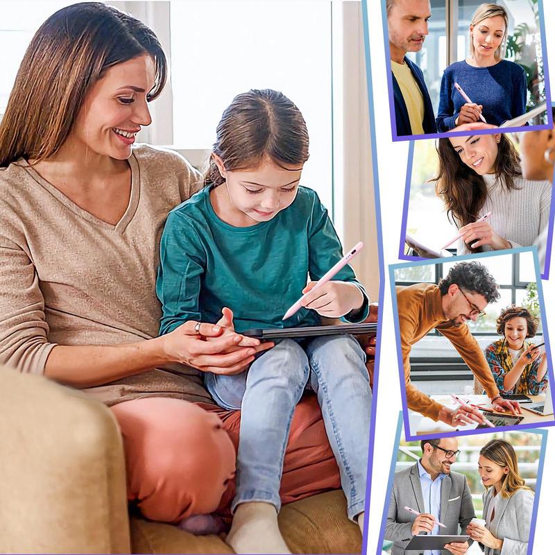Capacitive touchscreen stylus, ready to use without connection or power on, suitable for iPad 9th and 10th generation - fast-charging active stylus, compatible with iPad Pro 11" & 12.9" (2018-2025), iPad Air 3/4, iPad 6/7/8/9/10, and iPad Mini 5/6.