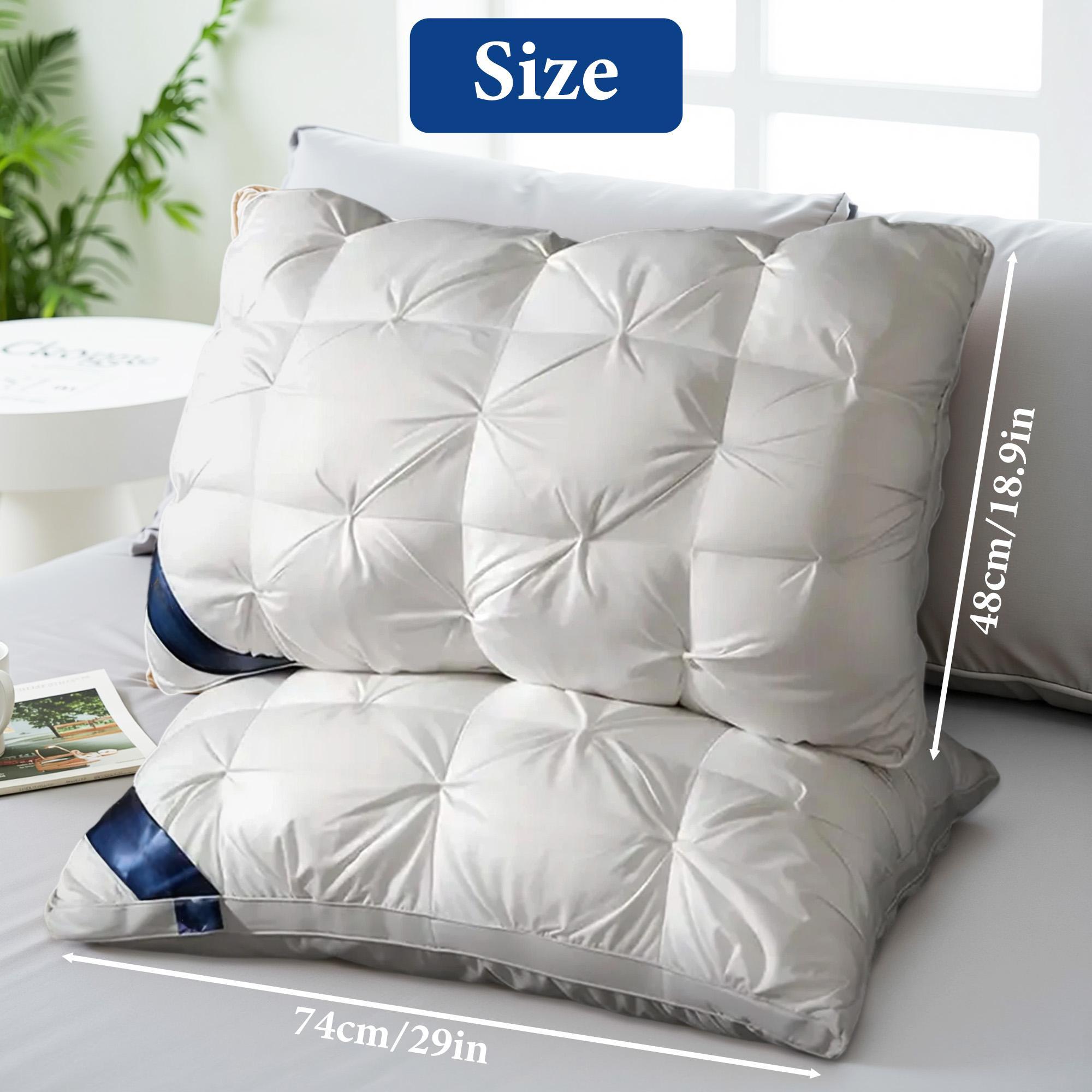 Raybee Luxury 5-Star Hotel Quality Pillows For Queen Size, Neck Support Pillows In Full,Ultra-Soft Cooling Pillows for Your Bed,Sofa,Couches ,Fluffy Pillows for Neck Pain,Couple pillow,Ideal Gift [Black Friday]