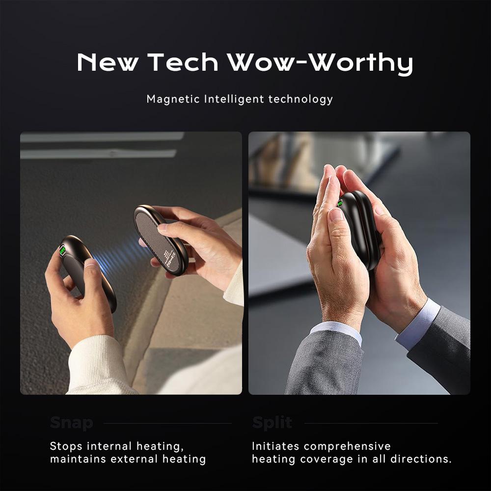 6000mAh Rechargeable Hand Warmers | Heat Levels (113–131°F) | Quick Heating Pocket Heater | Reusable Electric Hot Hands for Outdoor Camping Skiing | Valentine & Birthday Gift for Men Women