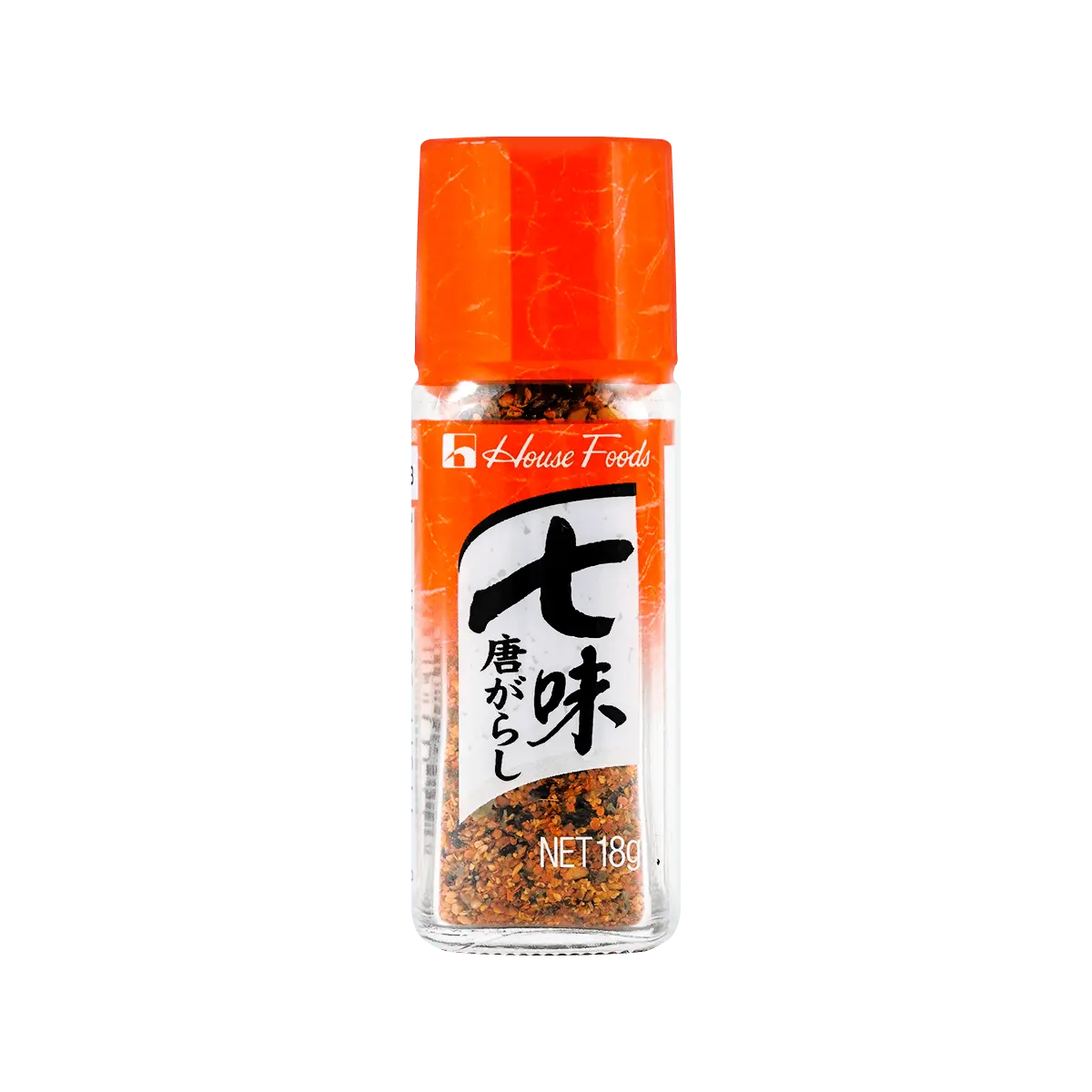 House Foods Japanese Shichimi Togarashi Spice Blend 18g - Authentic Seven Flavor Chili Powder for Ramen, Noodles, and Grilling