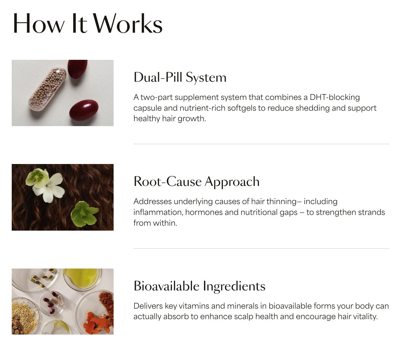 Vegamour GRO+ Advanced Hair Growth & Density Supplements | MD-Formulated Dual-Pill System, Reduces Hair Shedding, Promotes Fuller, Thicker Hair in 30 Days, Vegan