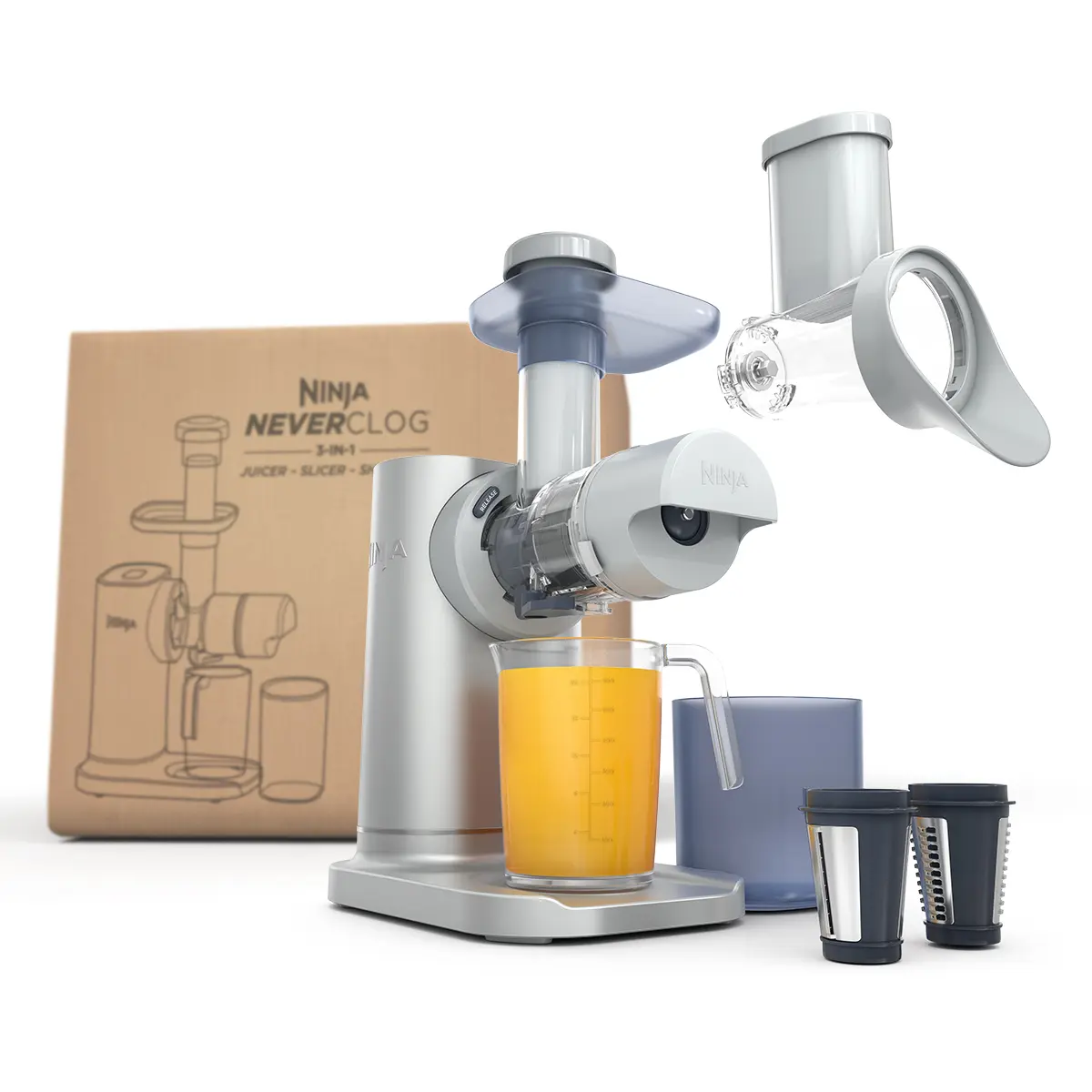 Ninja NeverClog 3-in-1 Juicer, Slicer, Shredder - COJC152 Ninja NeverClog 3-in-1 Juicer, Slicer, Shredder - COJC152