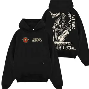 Avenged Sevenfold Life Is But A Dream Grim Reaper Boyfriend Fit  T-Shirt, Vintage Band Shirts Casual Comfort Cotton Fabric Fit Top , Top Men's and Women's Clothing . 6