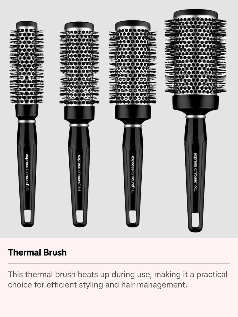 Paul Mitchell Express Ion Aluminum Round Brush XL - Vented Barrel for Sleek Frizz-Free Finish & Smooth Styling