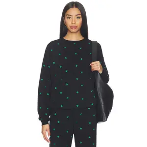 BEACH RIOT Devyn Oversized Sweater in Midnight Clover