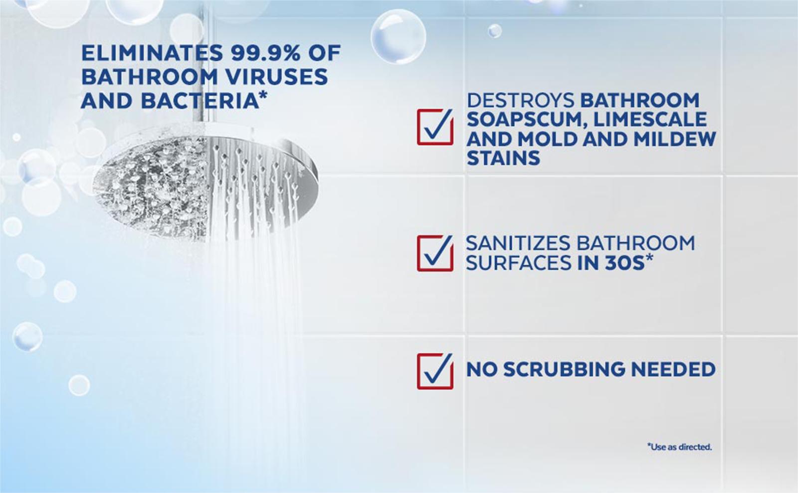 Liapu Toilet Bowl Cleaner eliminates 99.9% of bacteria, removes stains and dirt without double scrubbing, high-speed cleansing your bathroom in 30 seconds