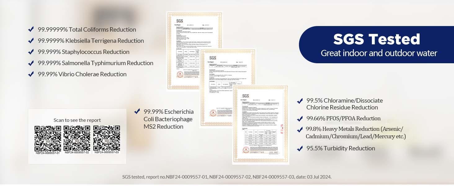 Membrane Solutions Stainless Steel 2.25G Gravity Water Filter Countertop Water Filtration System with 3 Pack 0.1-Micron UF Filters, for Home, Camping, and RVing (Basic Faucet)