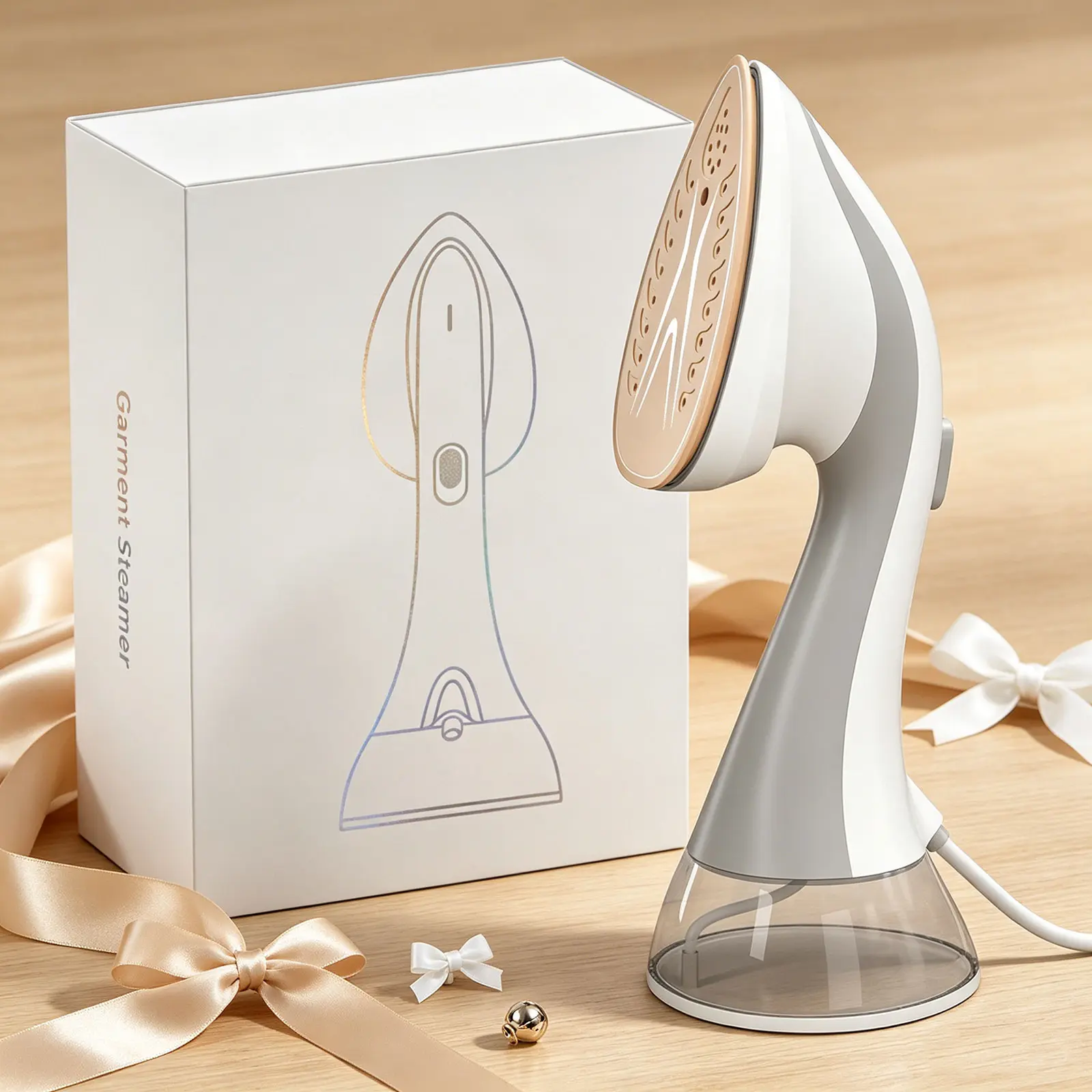 Handheld Clothing Steamer - Corded Device, 1300W 110V US Plug, 150℃ Steam, Large Soleplate, 300ml Water Tank, 760g Lightweight, Portable Wrinkle Removal Garment Steamer for Home, Travel